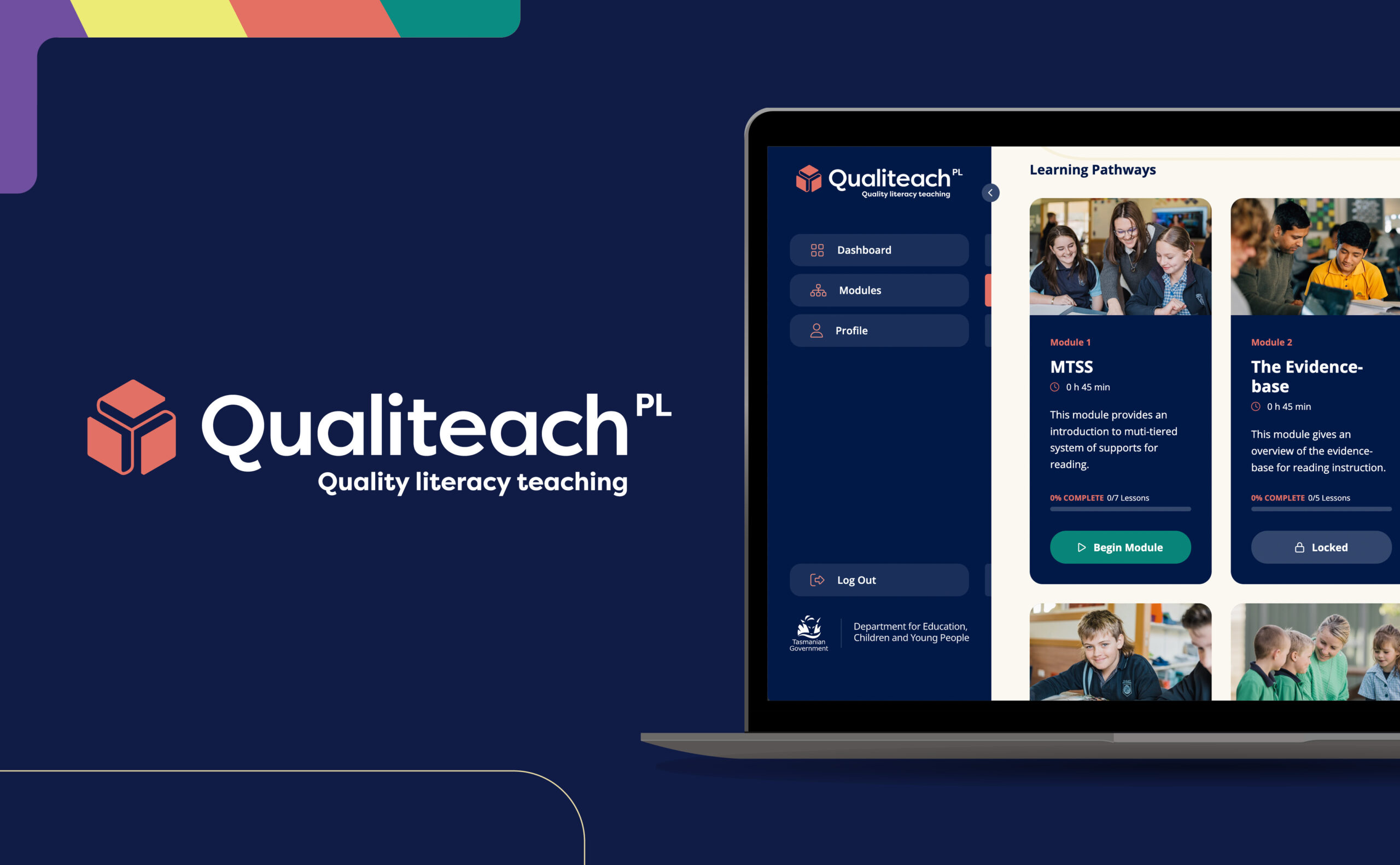 Qualiteach – Naming, branding and developing the best PD Platform for literacy teachers in Australia